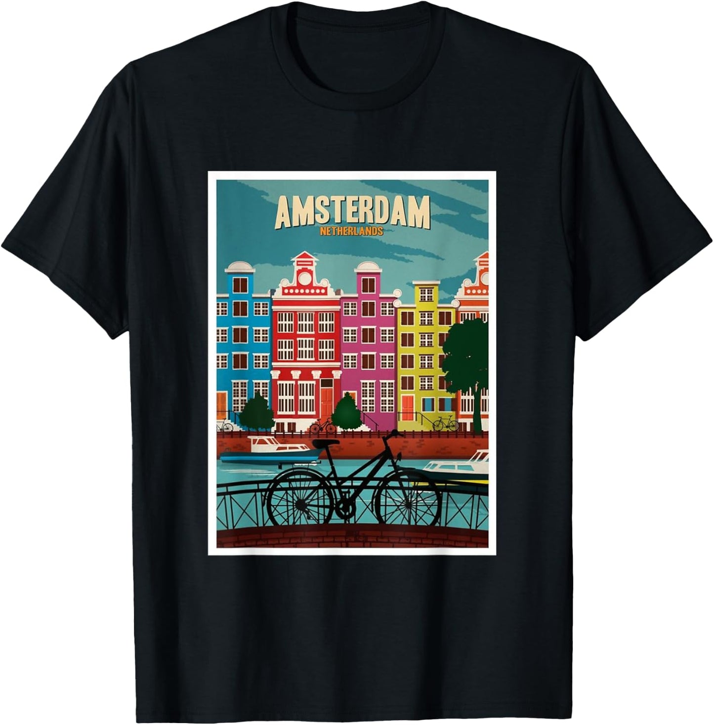 Amsterdam T-Shirt - T-Shirt | Black
