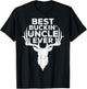 Best Buckin' Uncle Ever Shirt Men Hunting Fathers Day T-Shirt - T-Shirt | Black