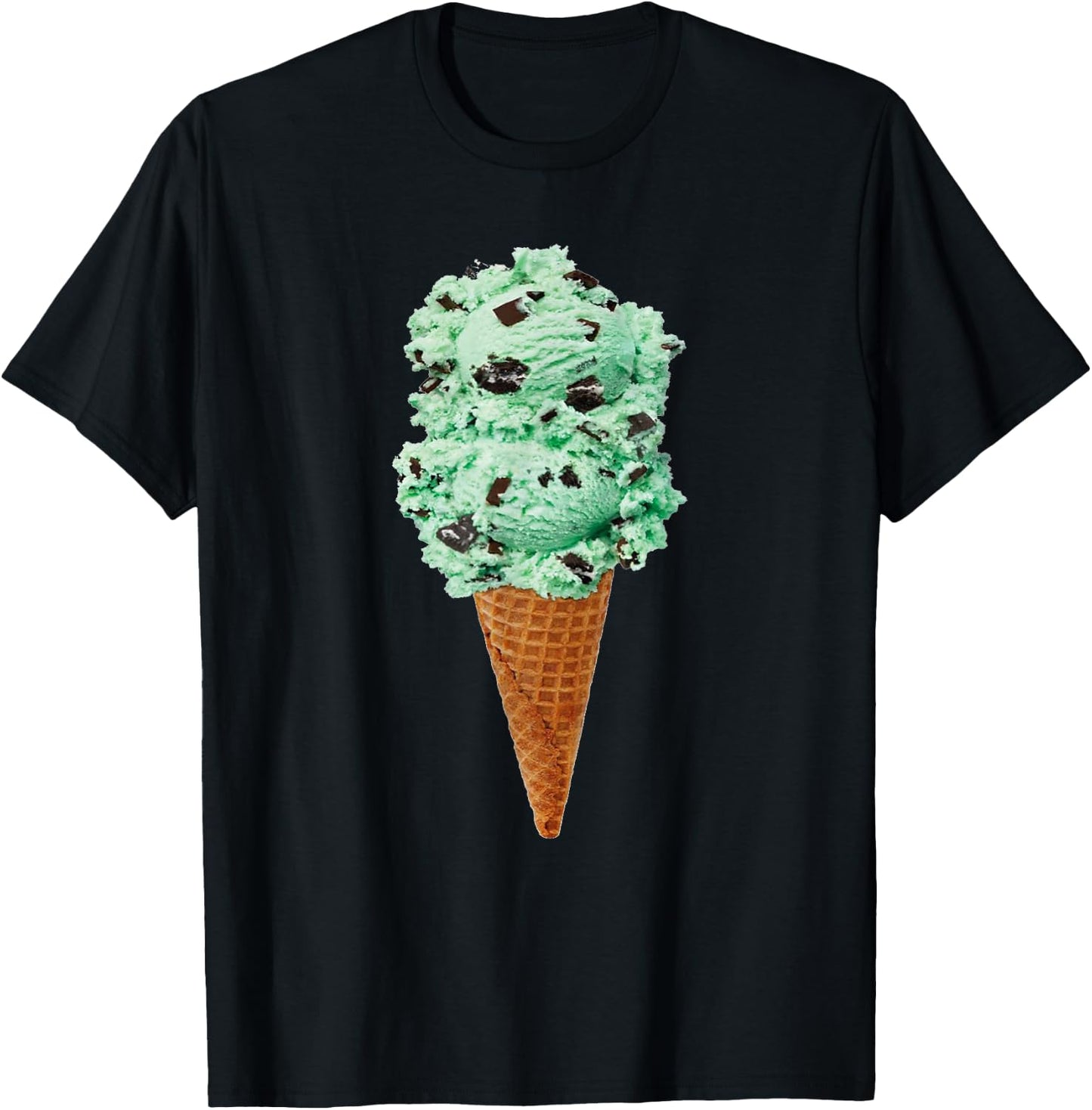 Ice Cream Cone Classic Fit T Shirt -- I Love Ice Cream Women Kids T-Shirt - T-Shirt | Black