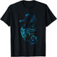 Turquoise seahorse ocean design T-Shirt - T-Shirt | Black