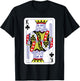 King Of Clubs Playing Cards Halloween Costume Deck Of Cards T-Shirt - T-Shirt | Black