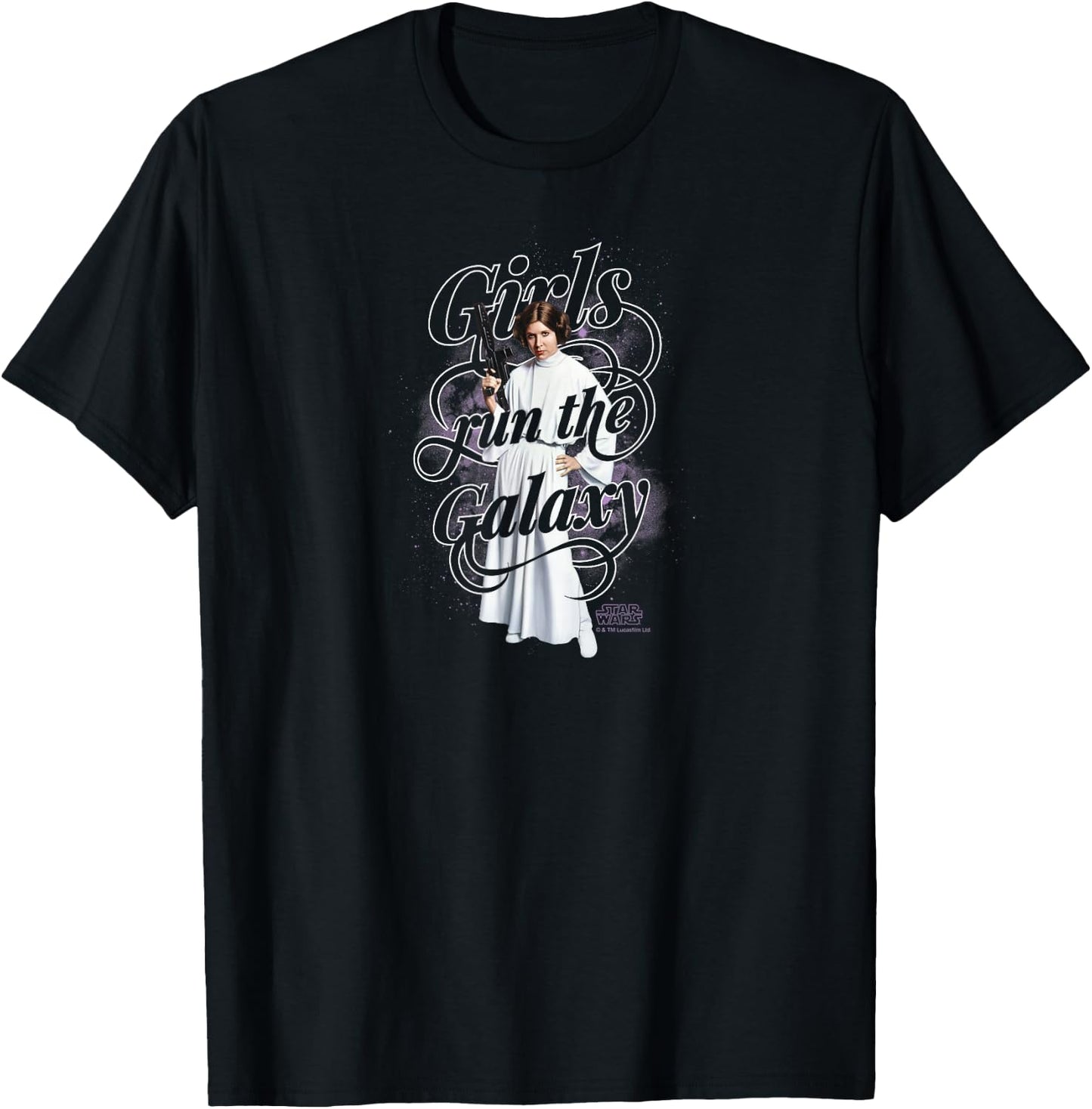 Star Wars - Leia Girls Run The World T-Shirt - T-Shirt | Black
