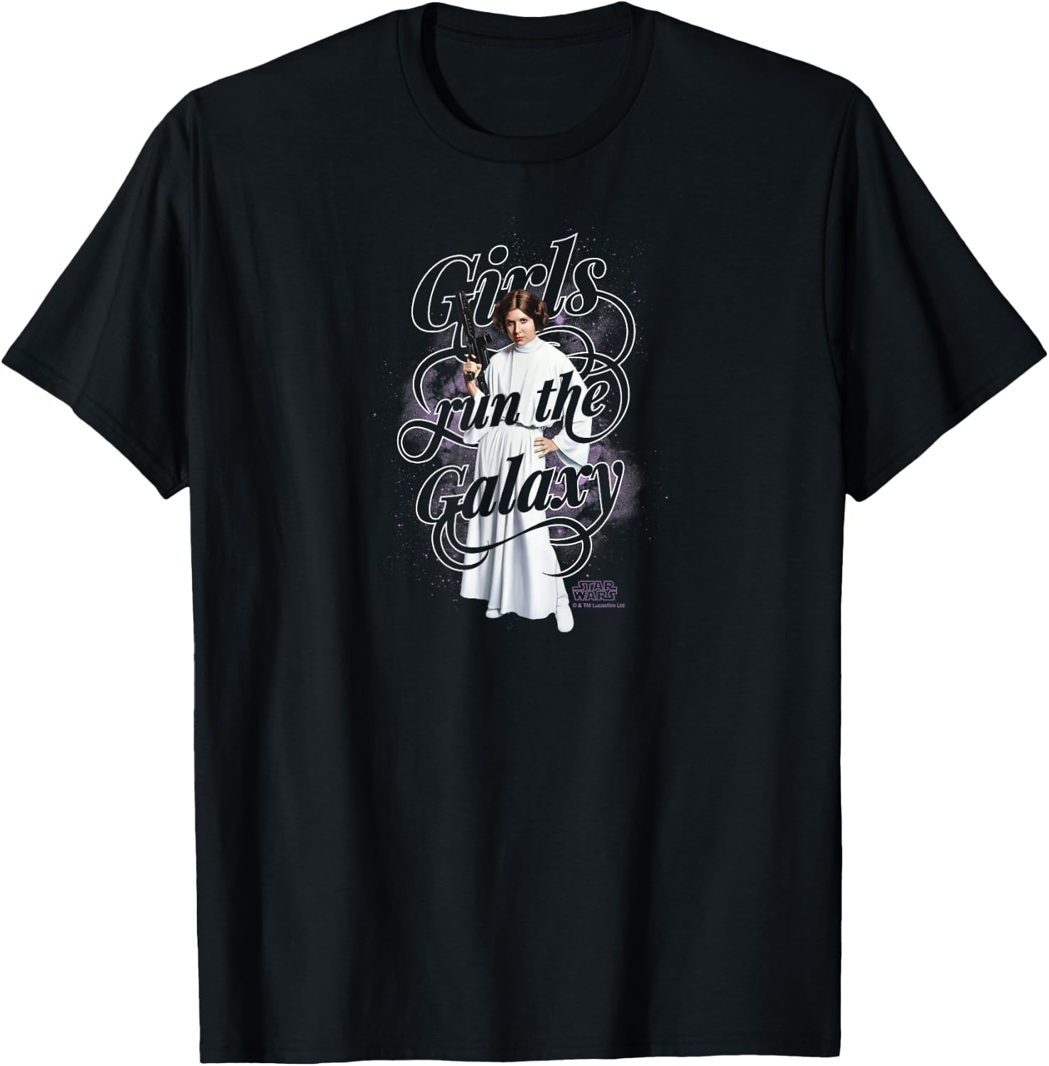 Star Wars - Leia Girls Run The World T-Shirt - T-Shirt | Black