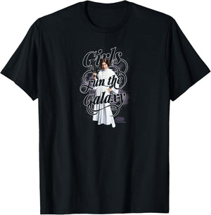 Star Wars - Leia Girls Run The World T-Shirt - T-Shirt | Black
