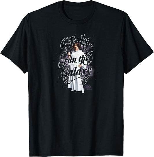 Star Wars - Leia Girls Run The World T-Shirt - T-Shirt | Black