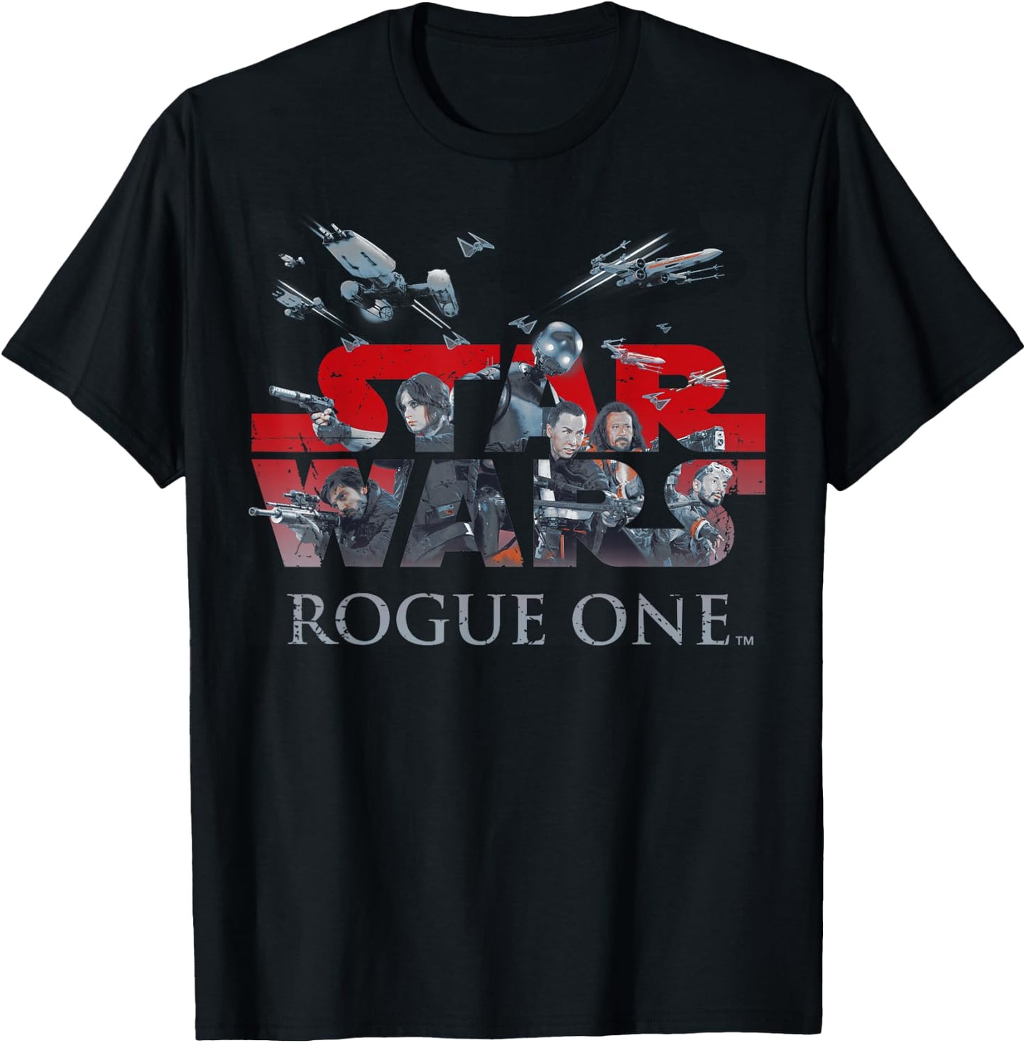 Star Wars Rogue One Rebellion Logo Graphic T-Shirt - T-Shirt | Black