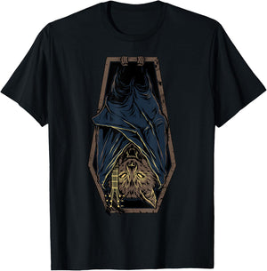 Death Metal Vampire Bat Cat Guitar Graphic Gift Women Girls Kids T-Shirt - T-Shirt | Black