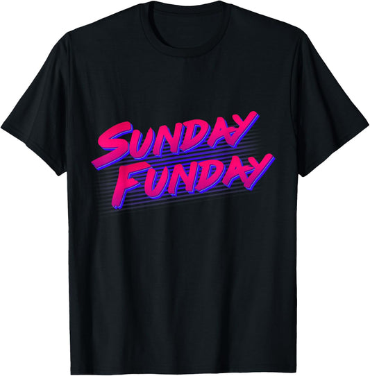 Retro Sunday Funday T-Shirt - T-Shirt | Black