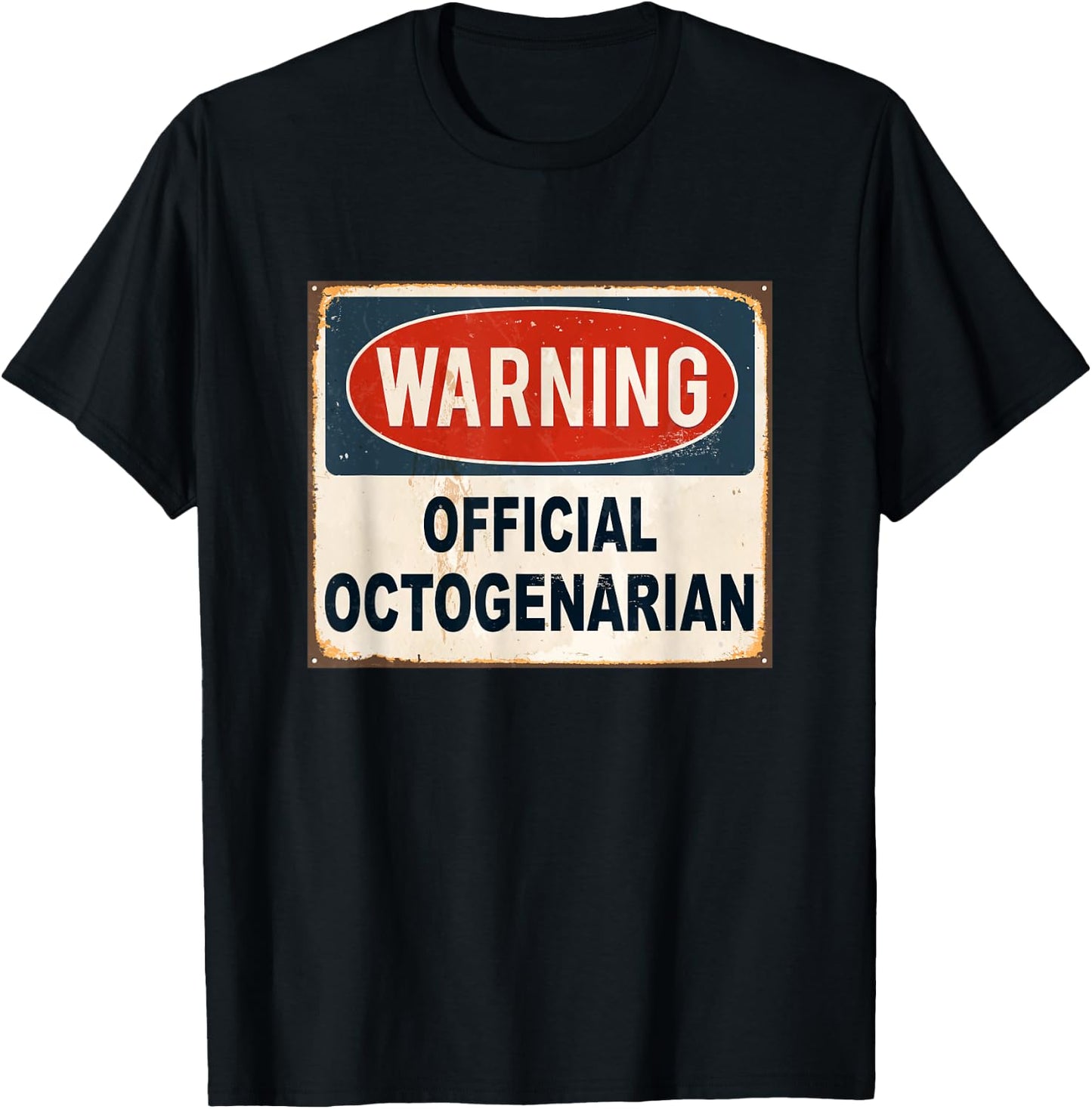 Eighty 8Oth Gifts Octogenarian birthday Shirt T-Shirt - T-Shirt | Black