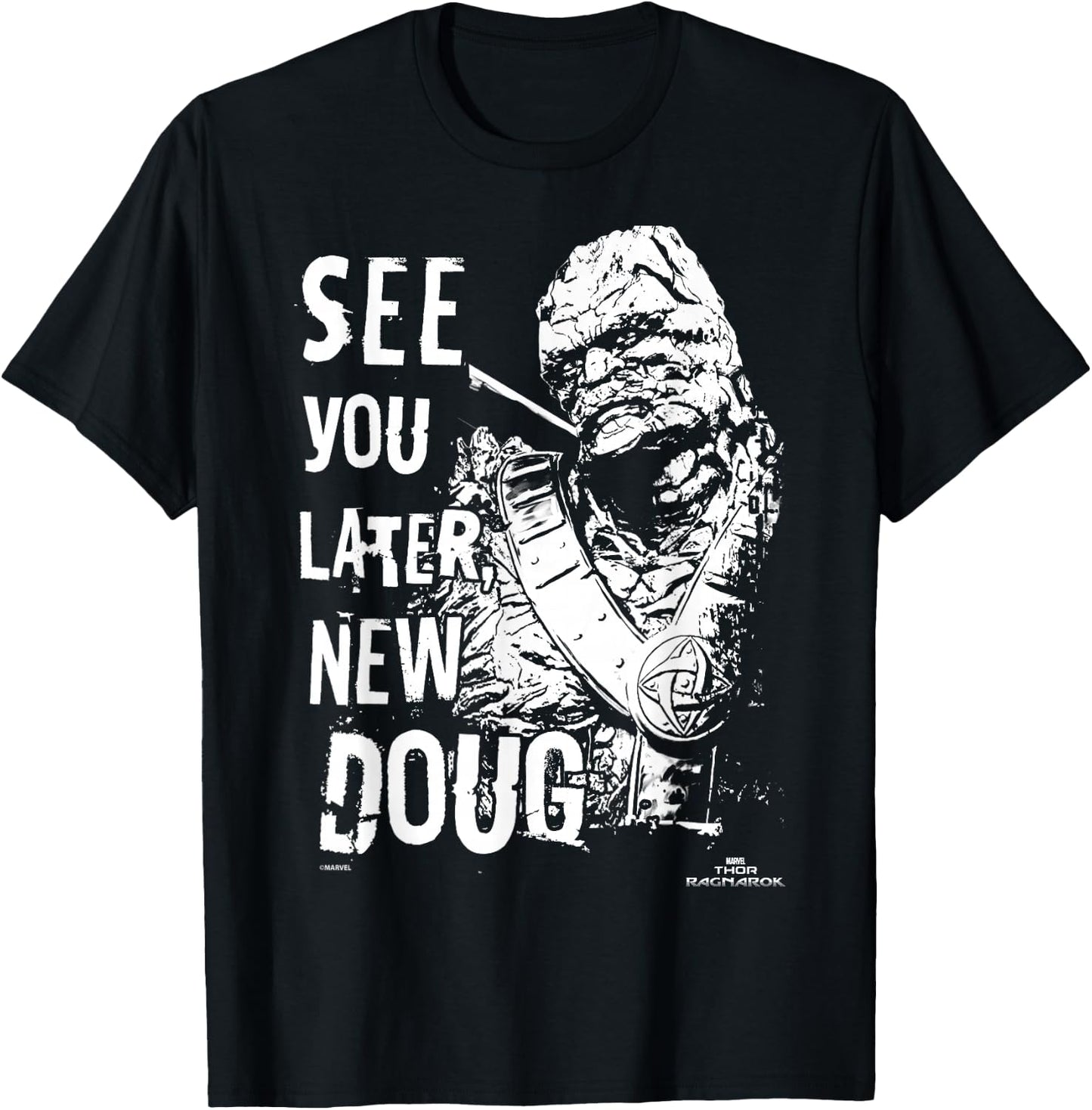Marvel Thor Ragnarok Korg Later New Doug T-Shirt - T-Shirt | Black