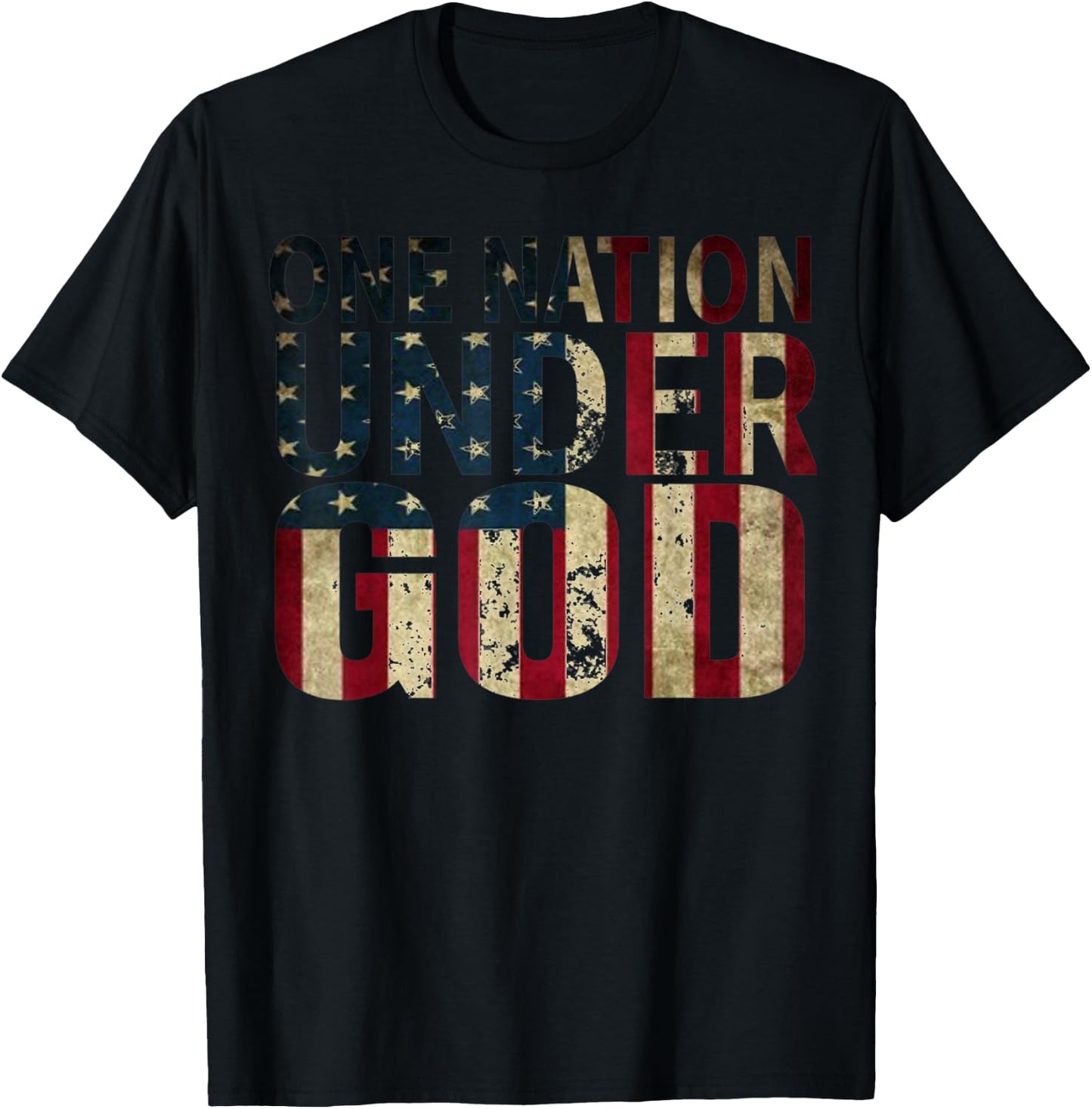 One Nation Under God T Shirt T-Shirt - T-Shirt | Black