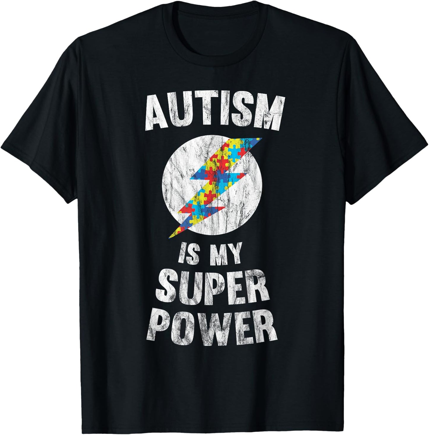 Autism Is My Super Power T-Shirt - T-Shirt | Black