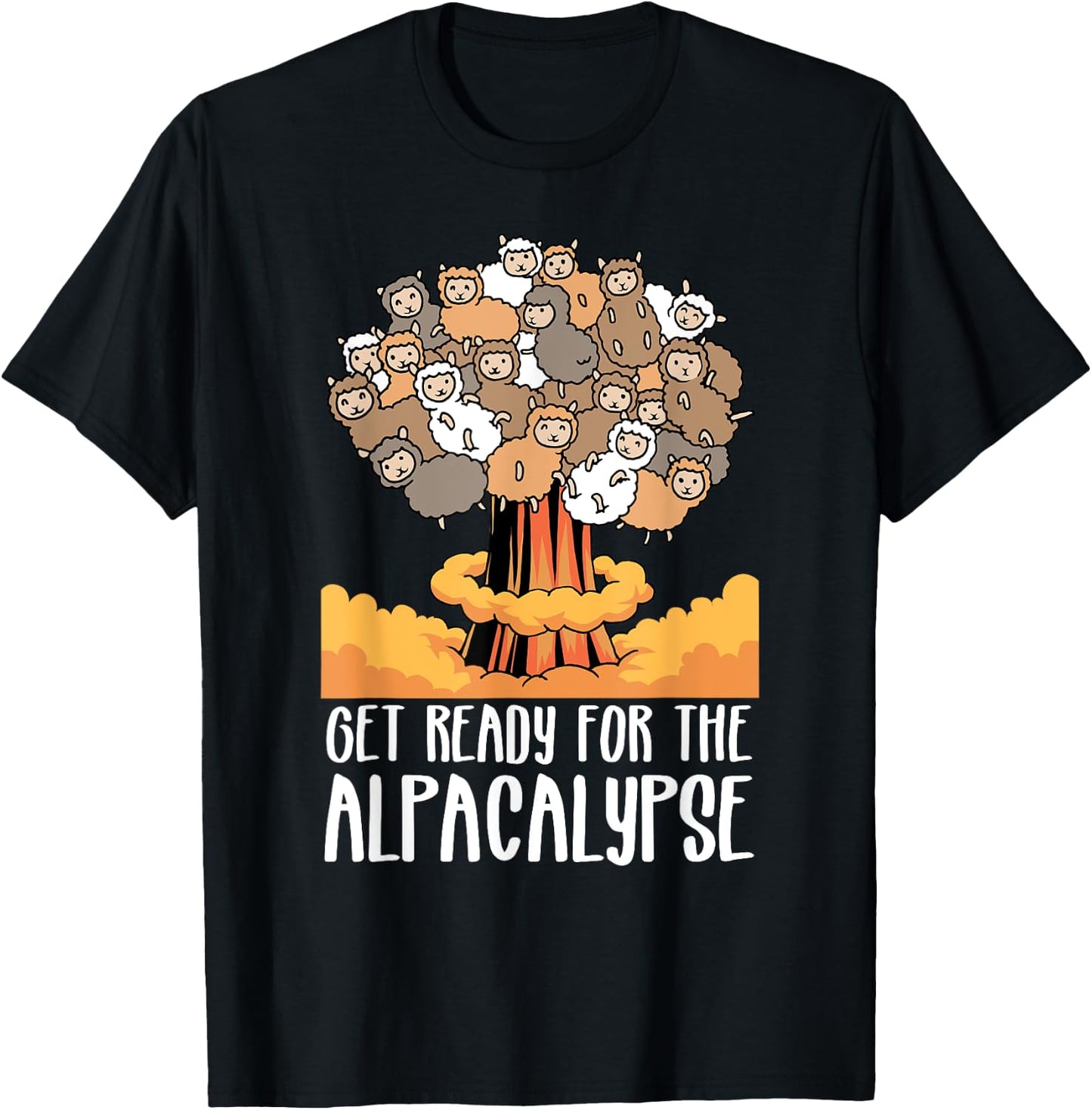 Alpacalypse Funny Alpaca T-Shirt - T-Shirt | Black