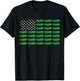 Funny Pickle Cucumber American Flag Pickle Lover 4th of July T-Shirt - T-Shirt | Black
