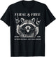 Retro Officially Retired 2026 Retirement Feral and Free T-Shirt - T-Shirt | Black