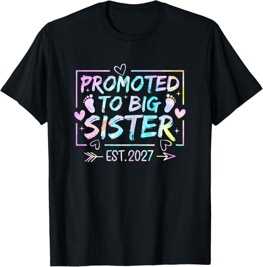 Soon to Be Big Sis Girls T-Shirt - T-Shirt | Black