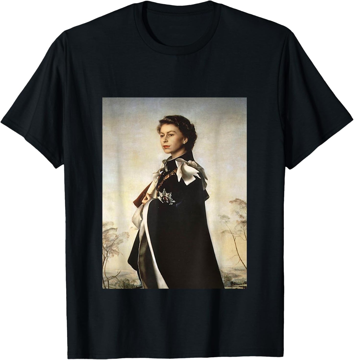Young Monarch - Queen Elizabeth II T-Shirt - T-Shirt | Black