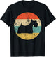 Scottish Terrier Shirt - Vintage Retro Scottie Dog T-Shirt - T-Shirt | Black