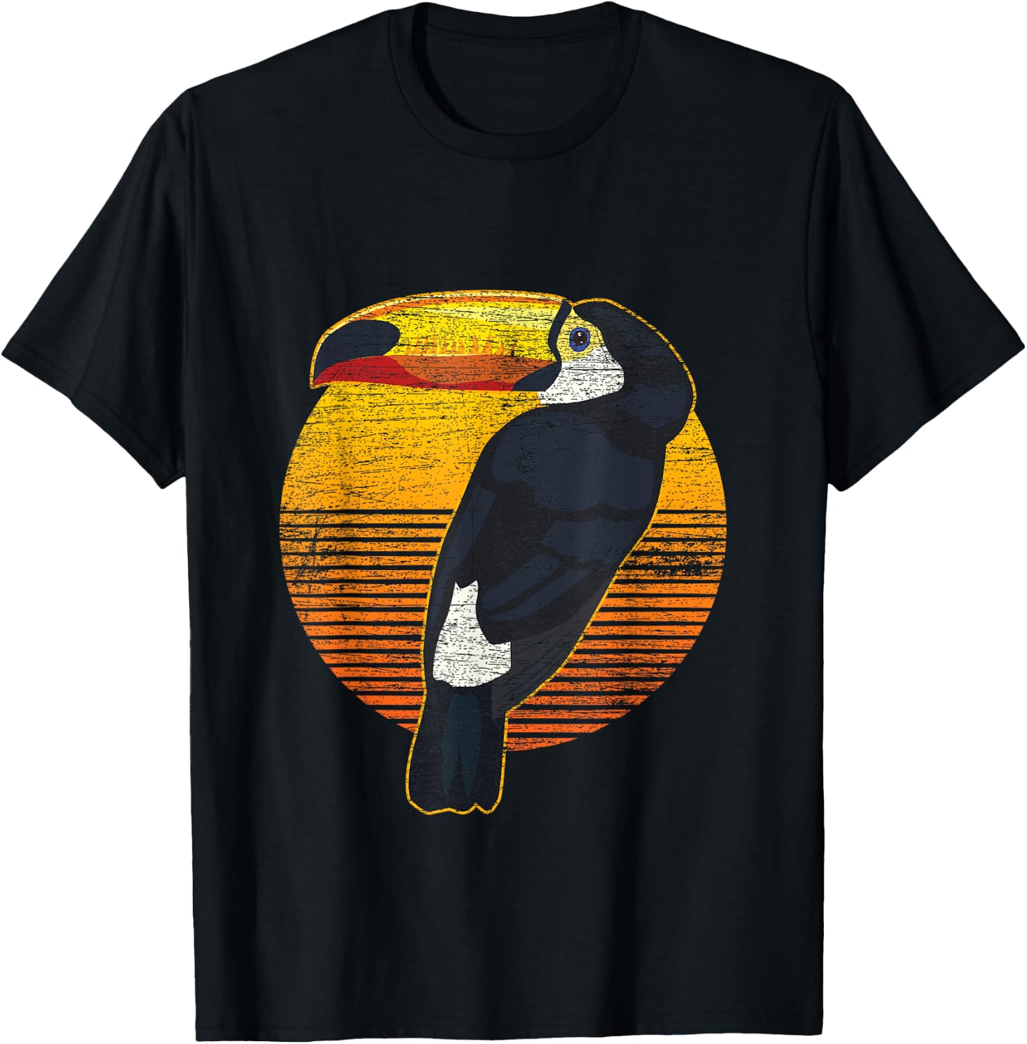 Zoo Animal Wildlife Tropic Birds Toucan T-Shirt - T-Shirt | Black