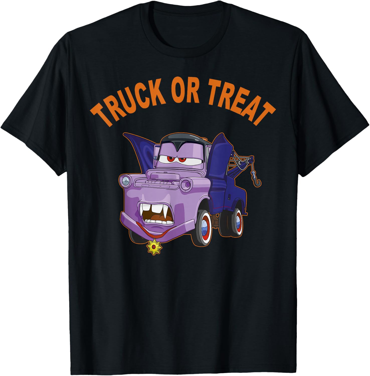 Disney Pixar Cars 2 Mater Vampire Halloween T-Shirt - T-Shirt | Black