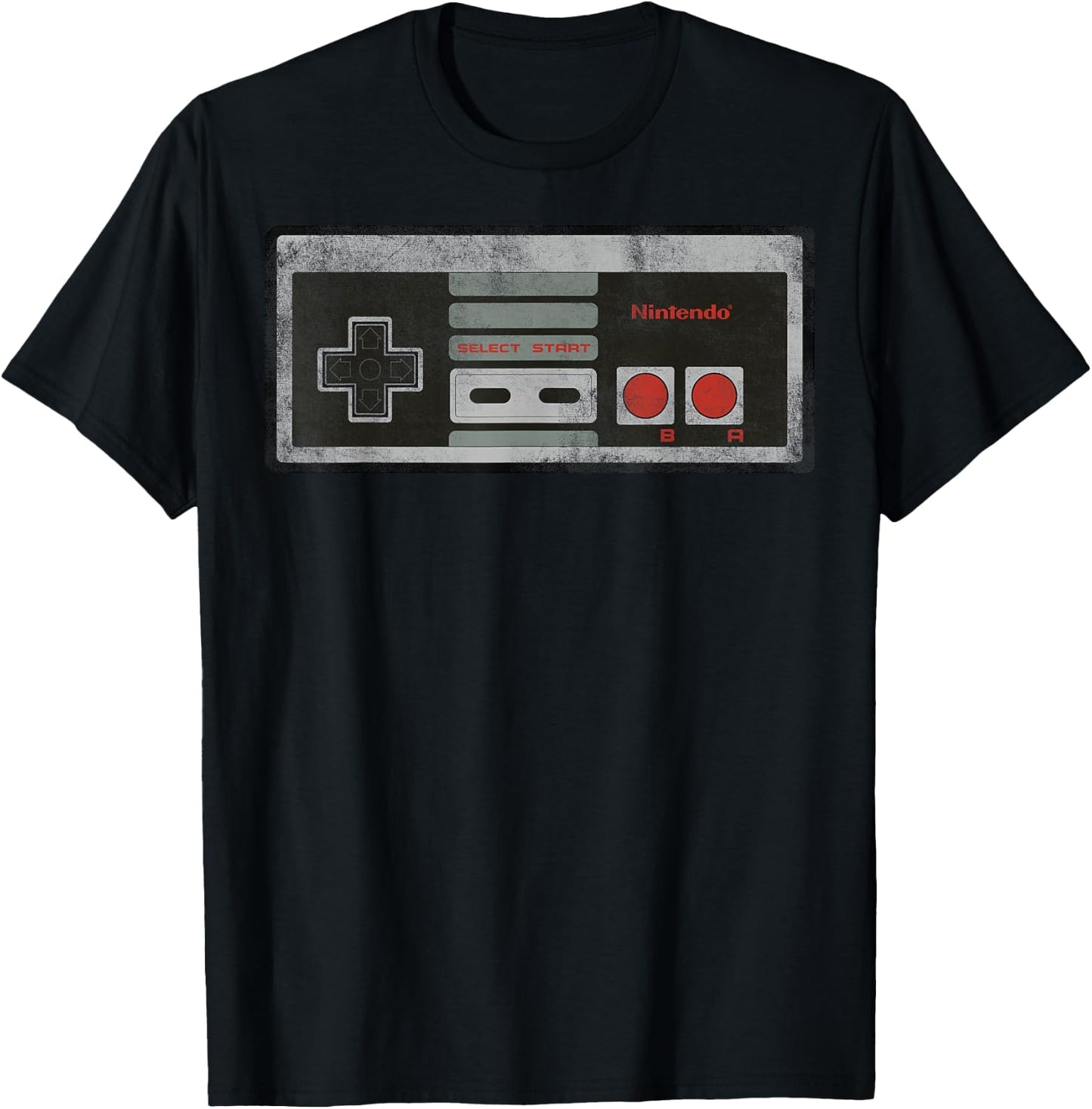 Nintendo NES Controller Retro Vintage T-Shirt - T-Shirt | Black