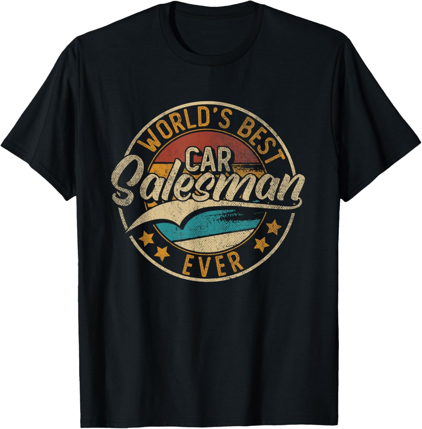 Worlds Best Car Salesman T-Shirt - T-Shirt | Black