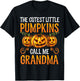 Grandma Halloween The Cutest Little Pumpkins Call Me Grandma T-Shirt - T-Shirt | Black