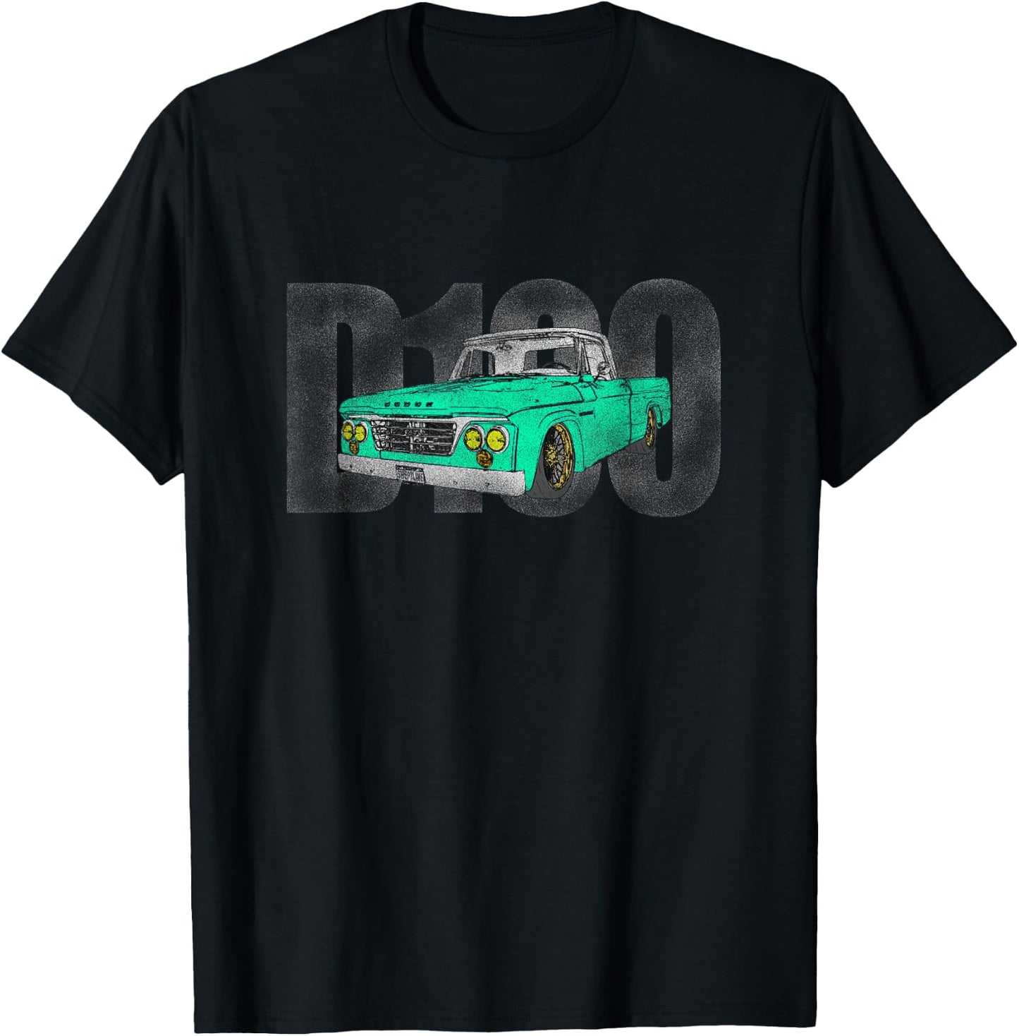 Sweptline D100 Vintage Truck T-Shirt - T-Shirt | Black