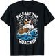 Release The Quackin Funny Rubber Duck Boat Cruise T-Shirt - T-Shirt | Black