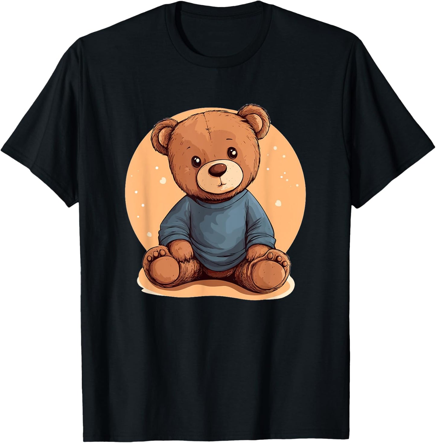 Cute Teddy Bear Graphic For Children T-Shirt - T-Shirt | Black
