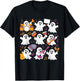 Halloween Ghost Music Teacher Playing Instruments T-Shirt - T-Shirt | Black