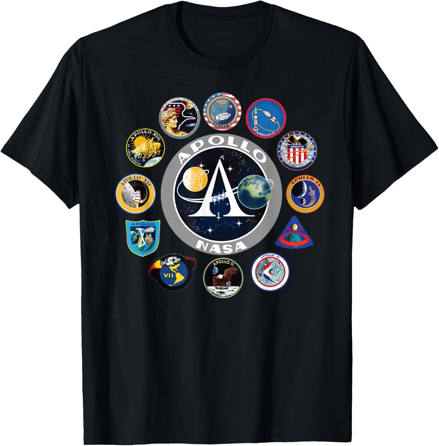 Nasa Apollo T-Shirt - T-Shirt | Black