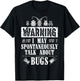 Cool Warning Talk About Bugs Funny Insect Collector Boy Gift T-Shirt - T-Shirt | Black