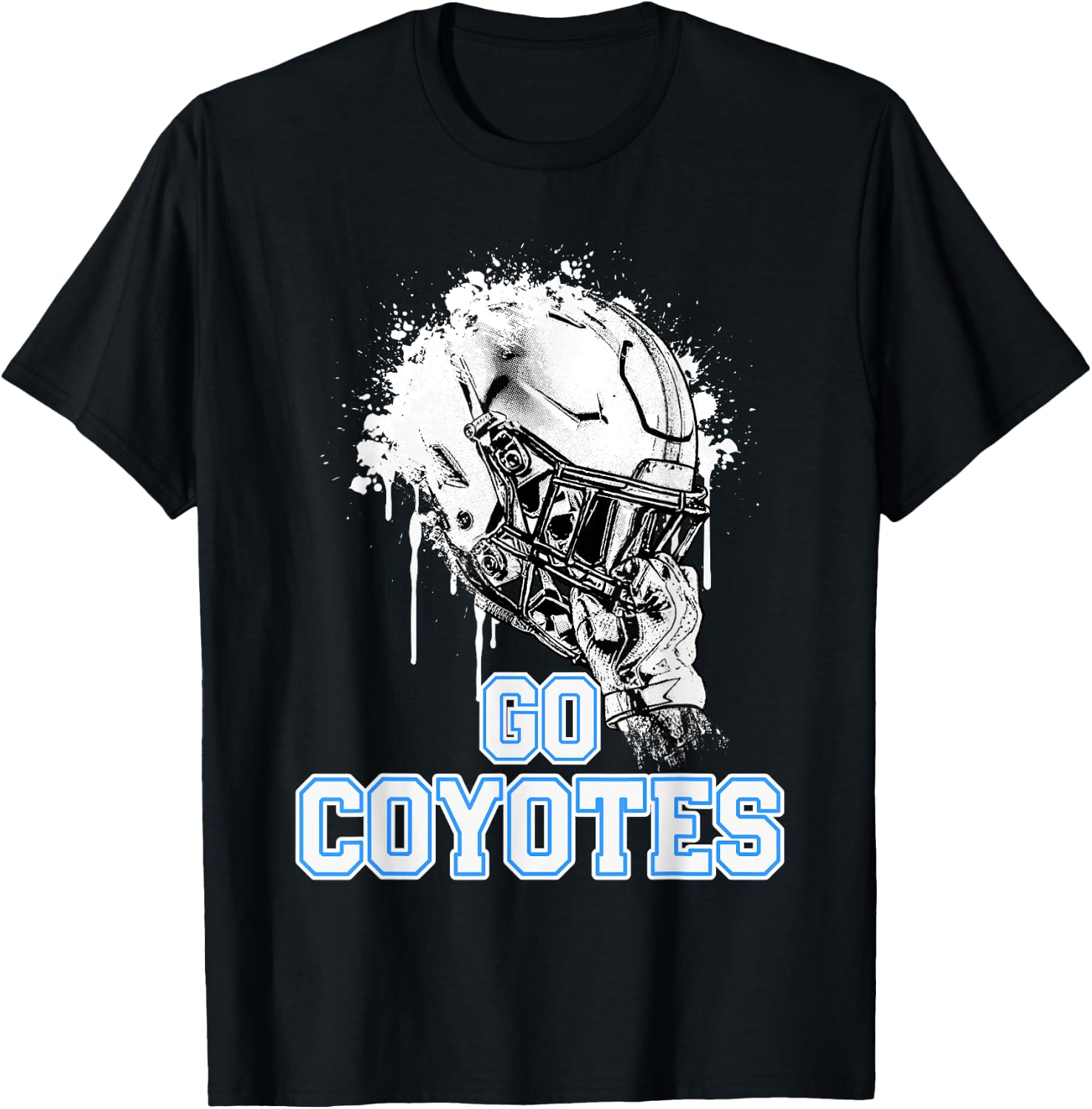 Clarksburg Coyotes Rising Helmet GO! T-Shirt - T-Shirt | Black