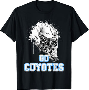 Clarksburg Coyotes Rising Helmet GO! T-Shirt - T-Shirt | Black