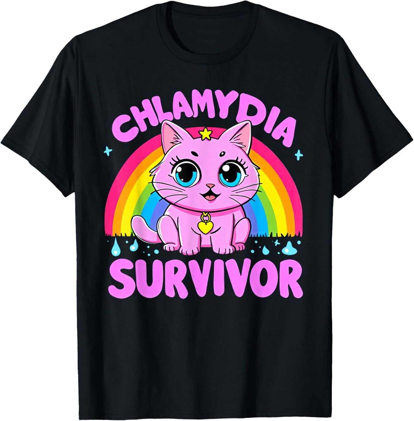 Chlamydia Survivor T-Shirt - T-Shirt | Black