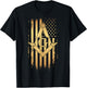 Masonic American Flag Square and Compass - Freemason T-Shirt - T-Shirt | Black