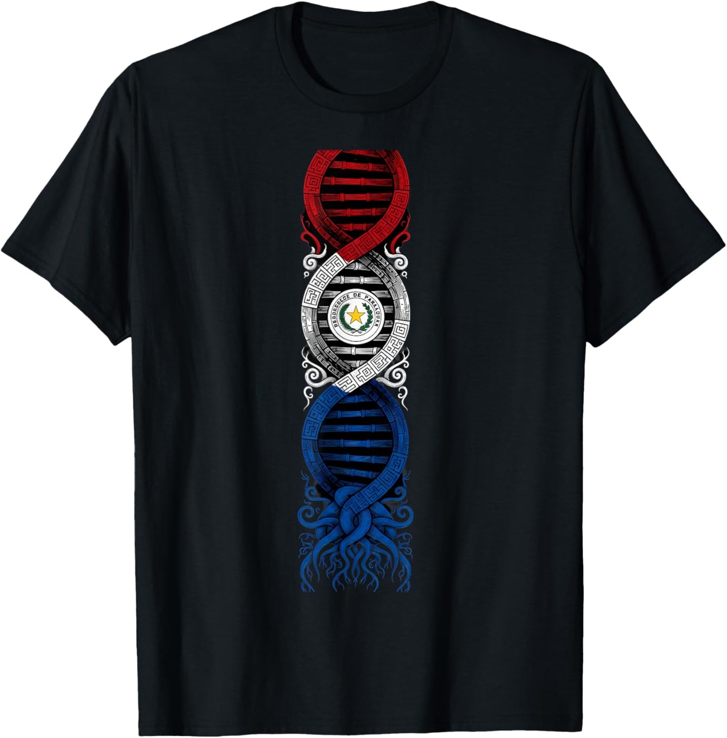 Paraguay Flag Paraguayan Roots T-Shirt - T-Shirt | Black