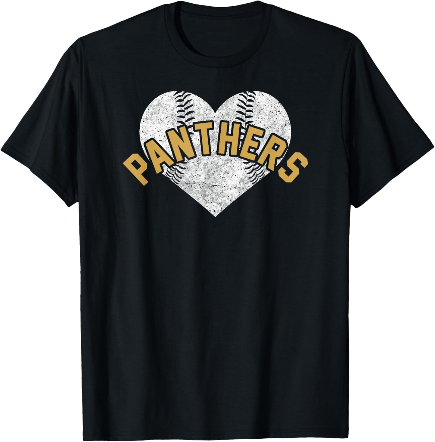 Panthers Baseball Softball Shirt High School Team Mascot Mom T-Shirt - T-Shirt | Black