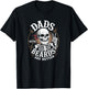Dads With Beards Are Better Skeleton Funny Fathers Day Skull T-Shirt - T-Shirt | Black