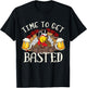 Time To Get Basted Shirt - Let's Get Adult Turkey Costume T-Shirt - T-Shirt | Black