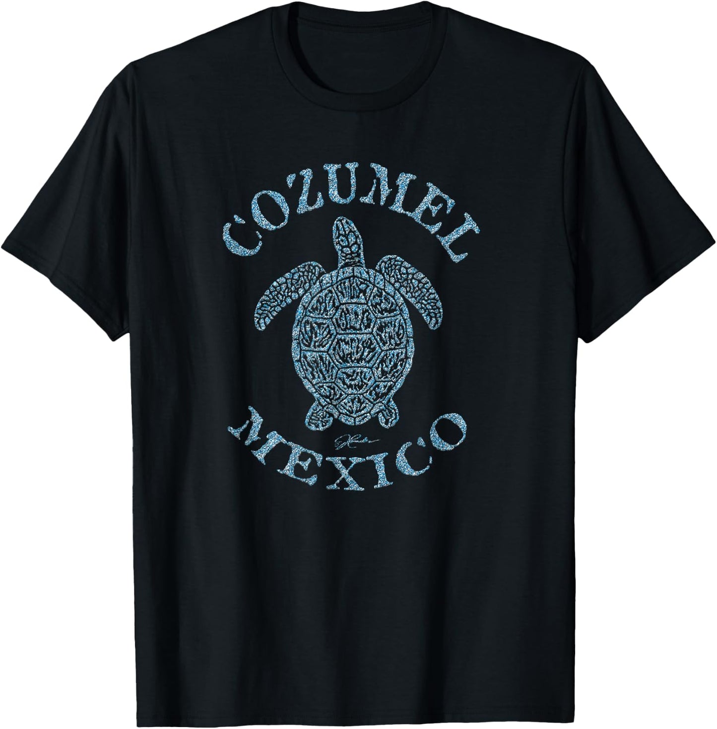 JCombs: Cozumel, Mexico Sea Turtle T-Shirt - T-Shirt | Black