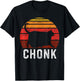 Funny Fat Cats Meme, Chonk Cat T-Shirt - T-Shirt | Black