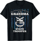 State police badge - proud state trooper grandma T-Shirt - T-Shirt | Black