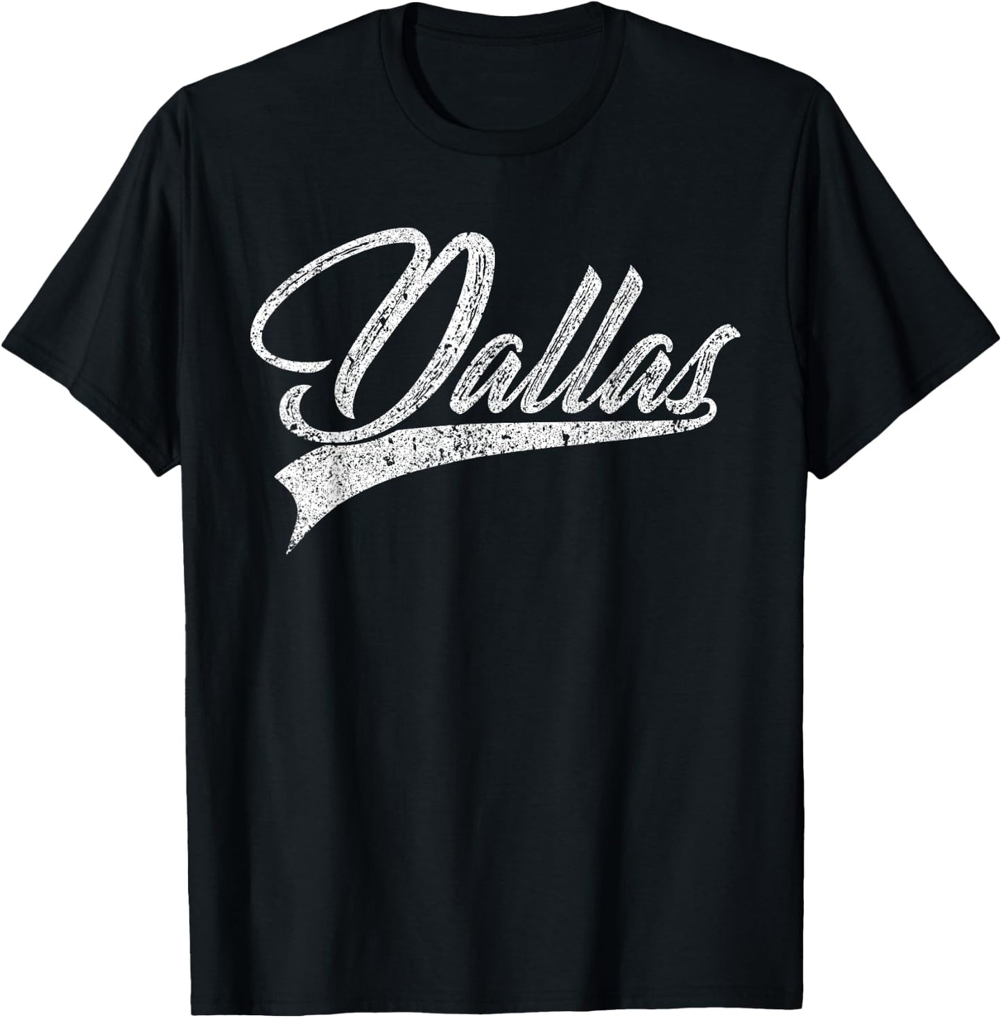 Dallas Classic Vintage Texas Sports T-Shirt - T-Shirt | Black