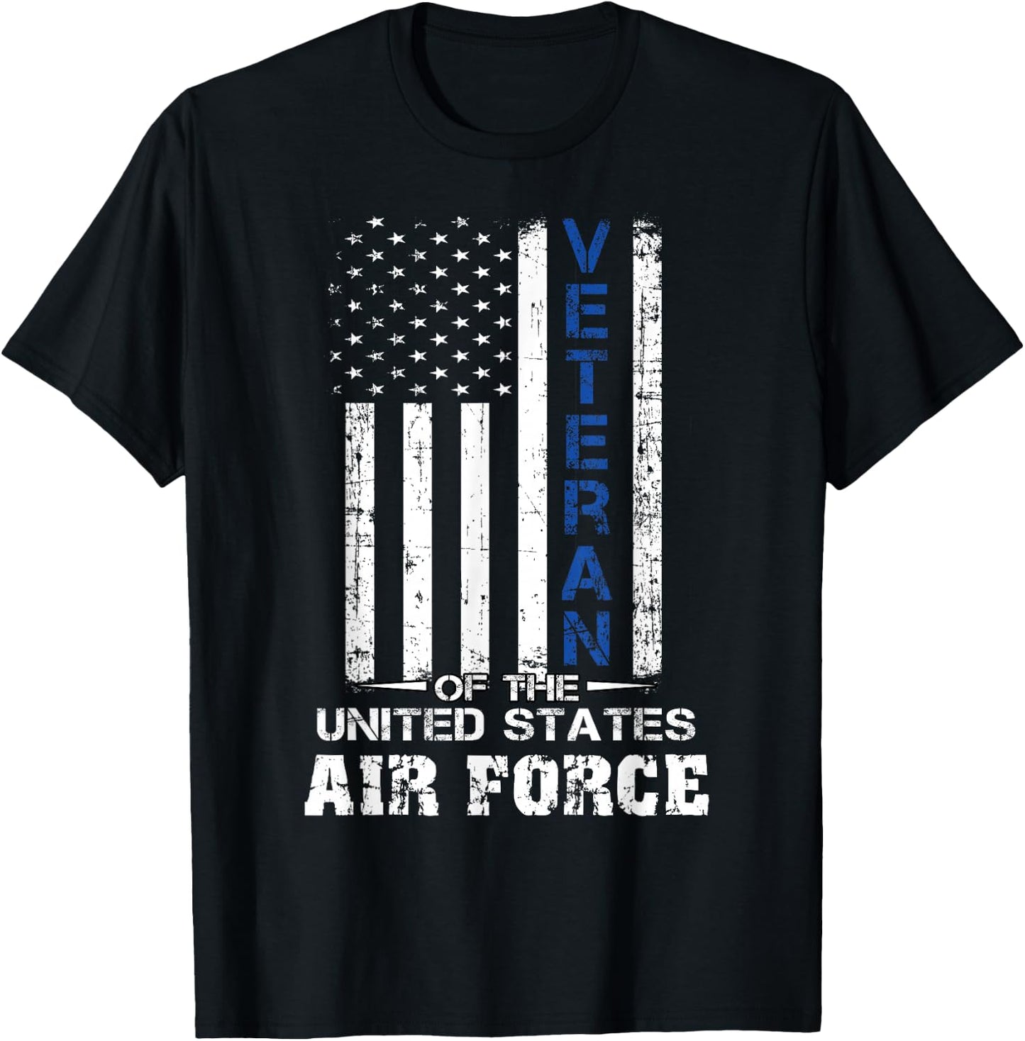 Veteran of The United States US Air Force USAF T-Shirt - T-Shirt | Black
