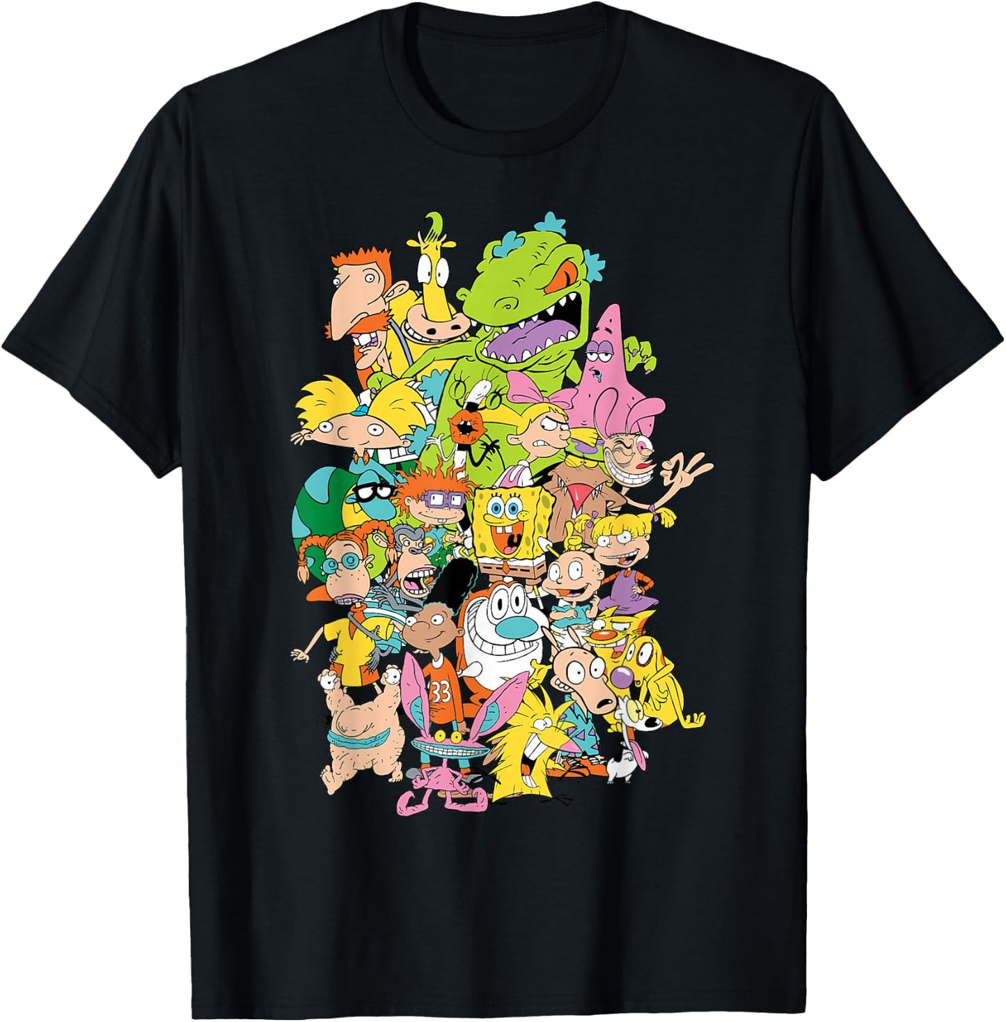 Nickelodeon Complete Nick 90s Throwback Character T-Shirt - T-Shirt | Black