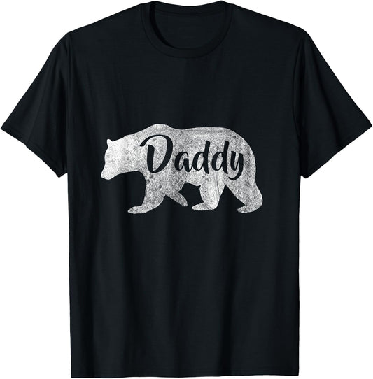 Men's Daddy Bear Awesome Camping T-Shirt - T-Shirt | Black