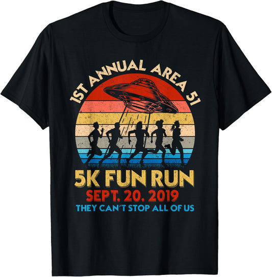 1st Annual Area 51 5k Fun Run Storm Squad Shirt T-Shirt - T-Shirt | Black