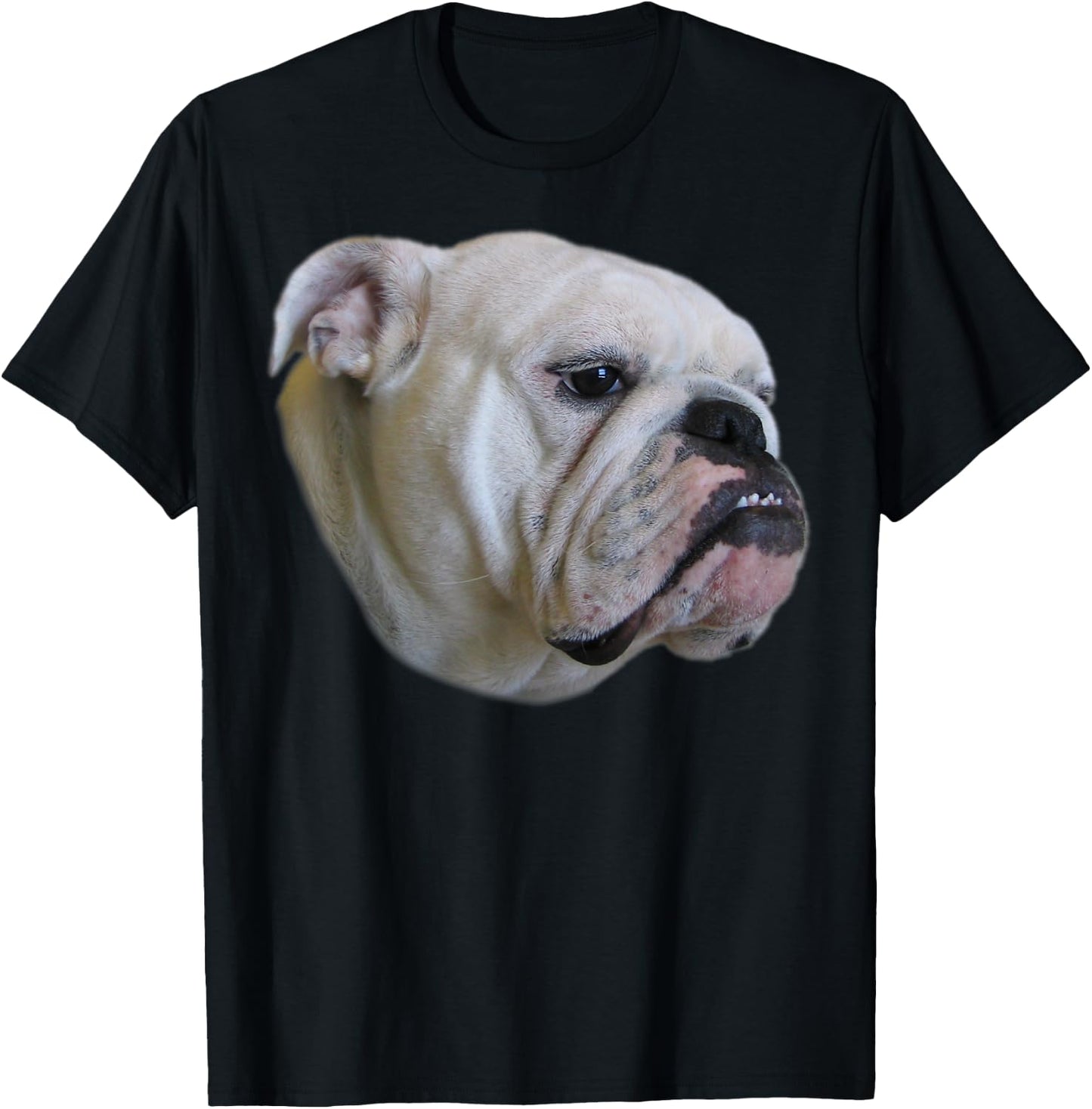 Bulldog Face T-Shirt - T-Shirt | Black